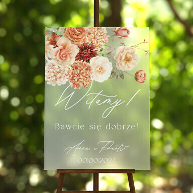 Tablica powitalna szroniona Misty w46, rozmiar do wyboru