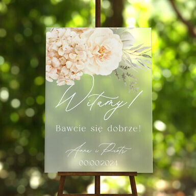 Tablica powitalna szroniona Misty w47, rozmiar do wyboru