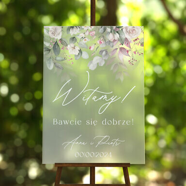 Tablica powitalna szroniona Misty w50, rozmiar do wyboru