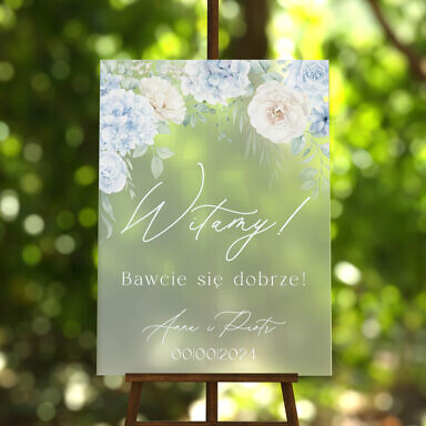 Tablica powitalna szroniona Misty w57, rozmiar do wyboru