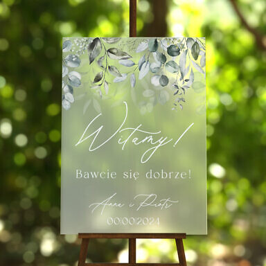 Tablica powitalna szroniona Misty w69, rozmiar do wyboru