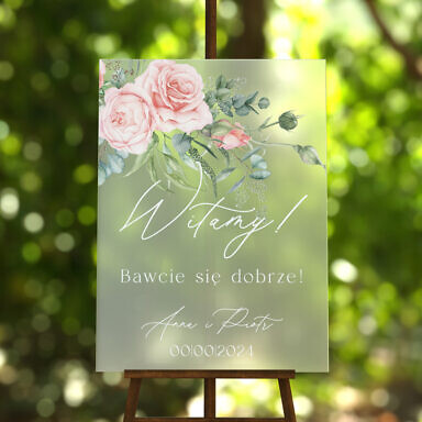 Tablica powitalna szroniona Misty w74, rozmiar do wyboru