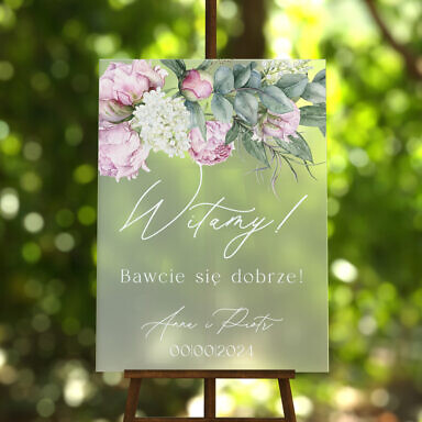 Tablica powitalna szroniona Misty w78, rozmiar do wyboru