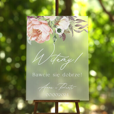 Tablica powitalna szroniona Misty w79, rozmiar do wyboru