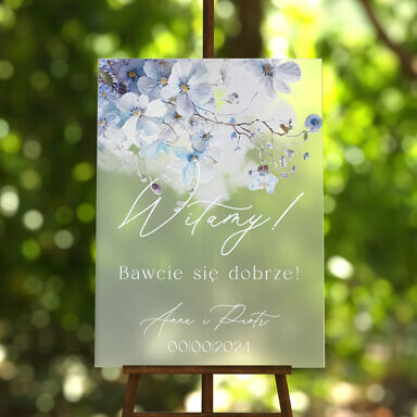 Tablica powitalna szroniona Misty w84, rozmiar do wyboru