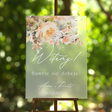 Tablica powitalna szroniona Misty w85, rozmiar do wyboru