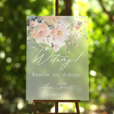 Tablica powitalna szroniona Misty w86, rozmiar do wyboru