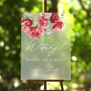 Tablica powitalna szroniona Misty w87, rozmiar do wyboru