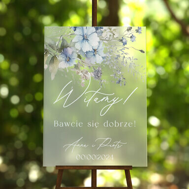 Tablica powitalna szroniona Misty w90, rozmiar do wyboru