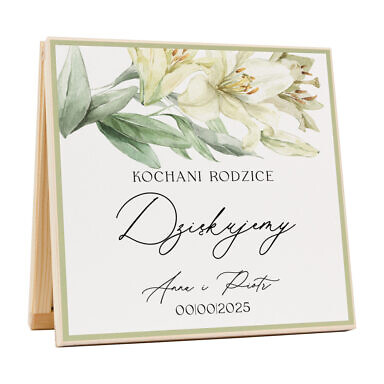 Podziękowanie w drewnianym pudełku Misty w19