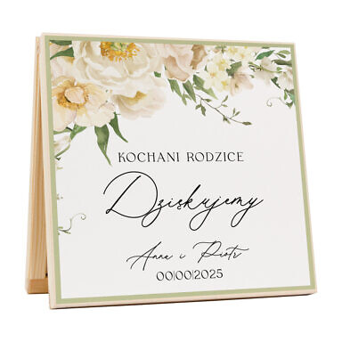 Podziękowanie w drewnianym pudełku Misty w20