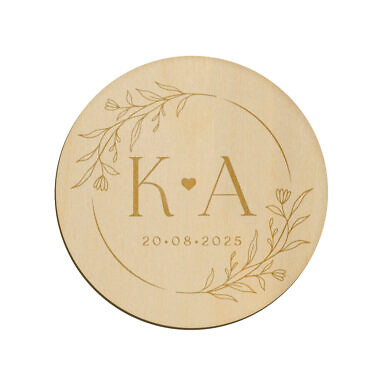 Magnes koło z grawerem wzór 26