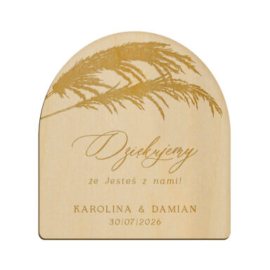 Magnes łuk z grawerem wzór 10