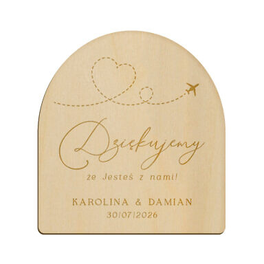 Magnes łuk z grawerem wzór 11