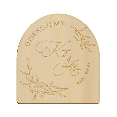 Magnes łuk z grawerem wzór 16