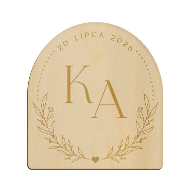 Magnes łuk z grawerem wzór 17