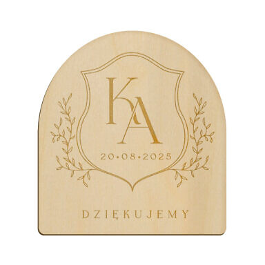 Magnes łuk z grawerem wzór 18