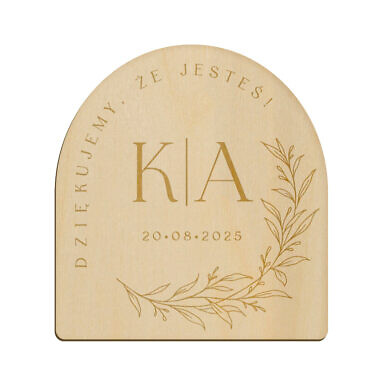 Magnes łuk z grawerem wzór 19