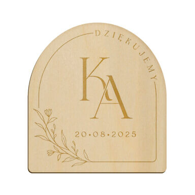 Magnes łuk z grawerem wzór 20