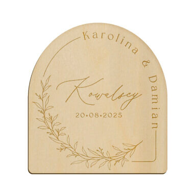 Magnes łuk z grawerem wzór 21