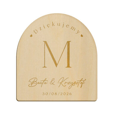 Magnes łuk z grawerem wzór 24