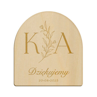 Magnes łuk z grawerem wzór 27