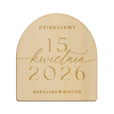 Magnes łuk z grawerem wzór 30