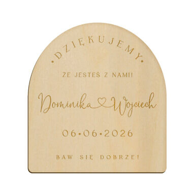 Magnes łuk z grawerem wzór 32