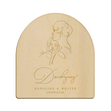 Magnes łuk z grawerem wzór 35