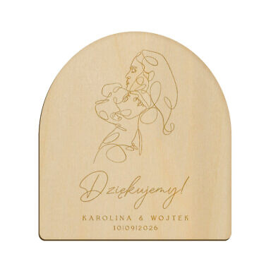 Magnes łuk z grawerem wzór 37