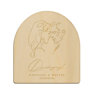 Magnes łuk z grawerem wzór 38