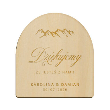 Magnes łuk z grawerem wzór 8