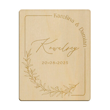 Magnes prostokąt z grawerem wzór 21