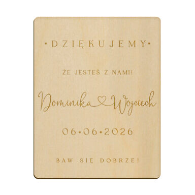 Magnes prostokąt z grawerem wzór 32