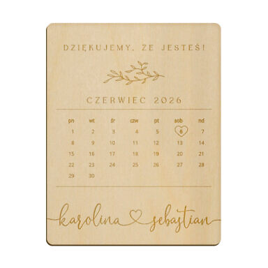 Magnes prostokąt z grawerem wzór 33