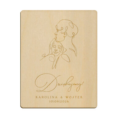 Magnes prostokąt z grawerem wzór 35