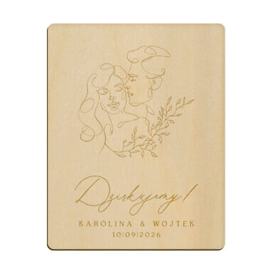 Magnes prostokąt z grawerem wzór 36