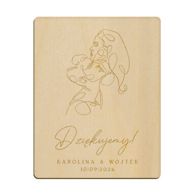 Magnes prostokąt z grawerem wzór 37