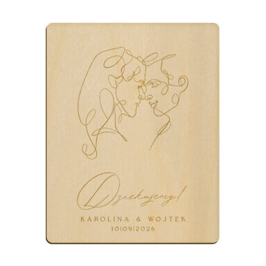 Magnes prostokąt z grawerem wzór 38