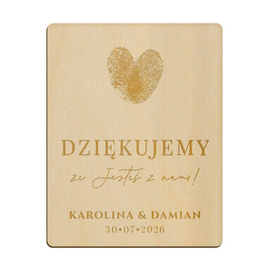 Magnes prostokąt z grawerem wzór 6