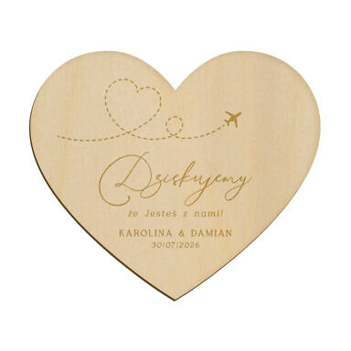 Magnes serce z grawerem wzór 11