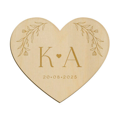 Magnes serce z grawerem wzór 26