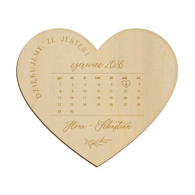 Magnes serce z grawerem wzór 31