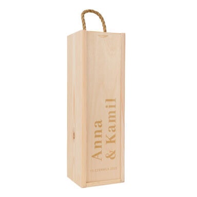 Skrzynka na alkohol pojedyncza zasuwana w1