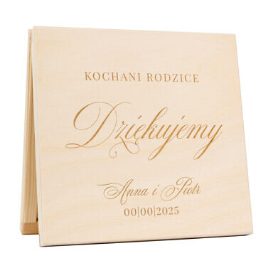 Podziękowanie w drewnianym pudełku z grawerunkiem w2
