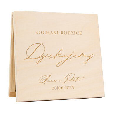 Podziękowanie w drewnianym pudełku z grawerunkiem w8