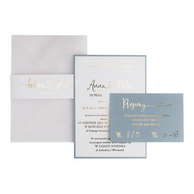 Zaproszenia ślubne Glam Acqua