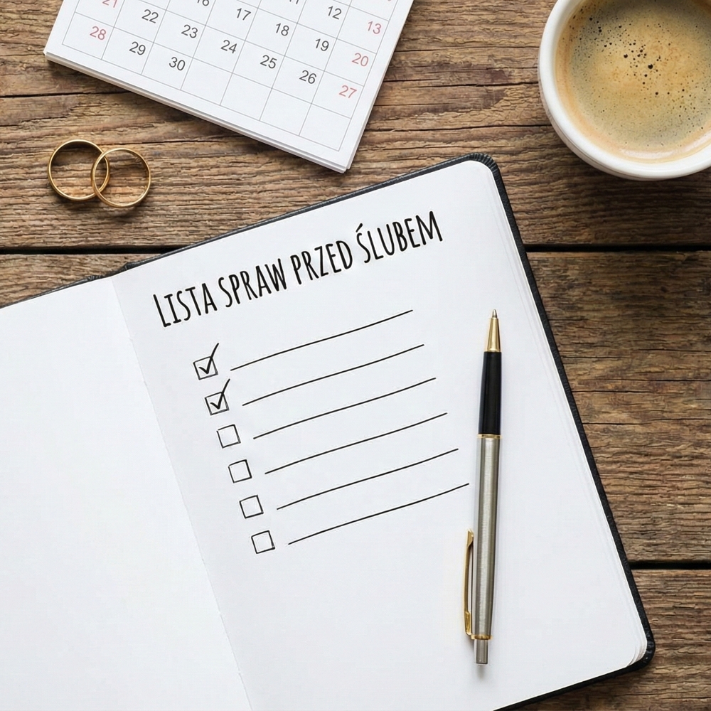 O czym nie zapomnieć przed ślubem? Lista najważniejszych spraw